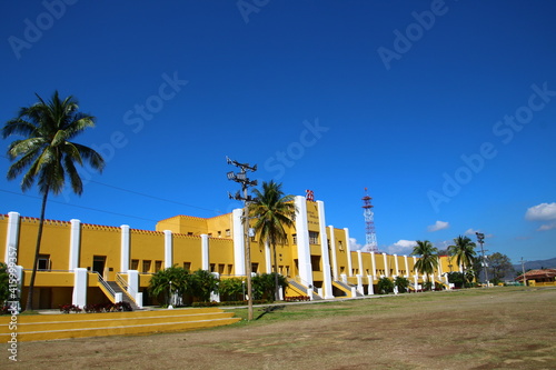 Quadro su tela Moncada barracks in Santiago de Cuba, Cuba