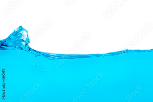 Splash water clean water drop isolated white background
