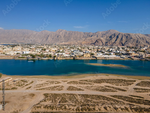 Fototapeta Naklejka Na Ścianę i Meble -  Al Rams county, the suburb of Ras Al Khaimah emirate in the United Arab Emirates