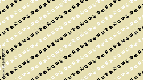 dog paw seamless. paw print pattern