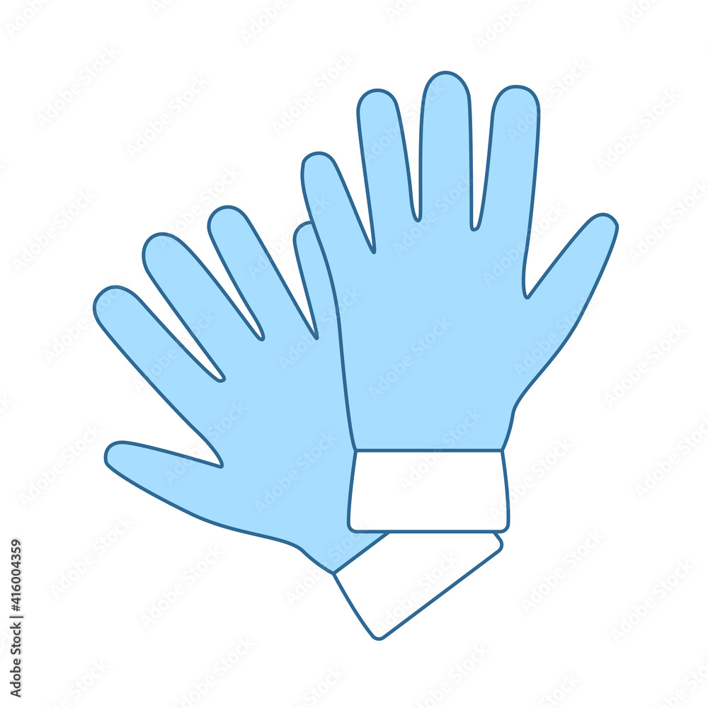 Fototapeta premium Criminal Gloves Icon