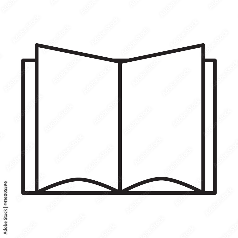blank book note icon on white background vector. . blank book note icon on white background vector. .