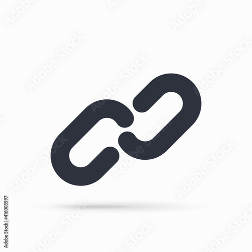 Simple chain icon vector illustration