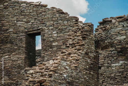 Quarai. Quarai State Monument. Prehistoric and historic Salinas Pueblo Missions National Monument Mountainair  New Mexico USA. Indian dwellings. Ruins.