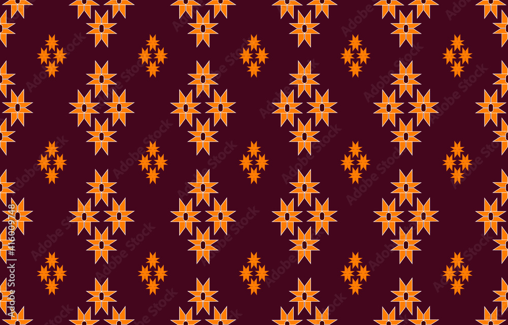 Traditional geometric ethnic pattern for clothing background and wallpaper vector illustration.