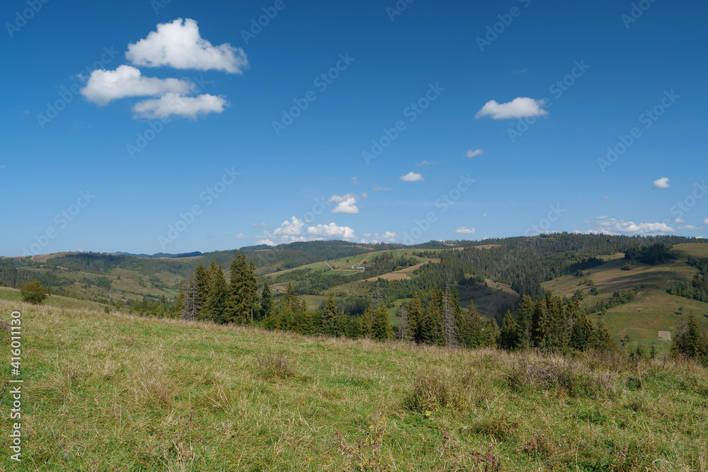 Beautiful Carpathian Mountains and clouds Beautiful Carpathian Mountains and clouds