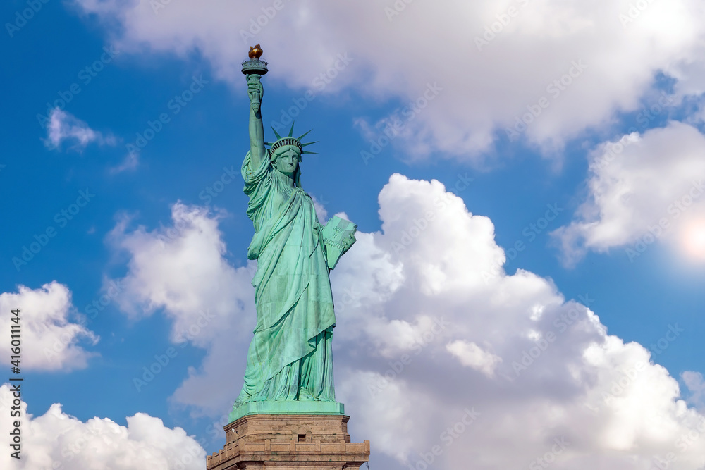 Fototapeta premium The statue of Liberty in Manhattan, New York City