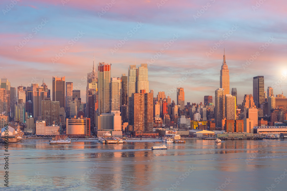 Obraz premium New York City skyline, cityscape of Manhattan
