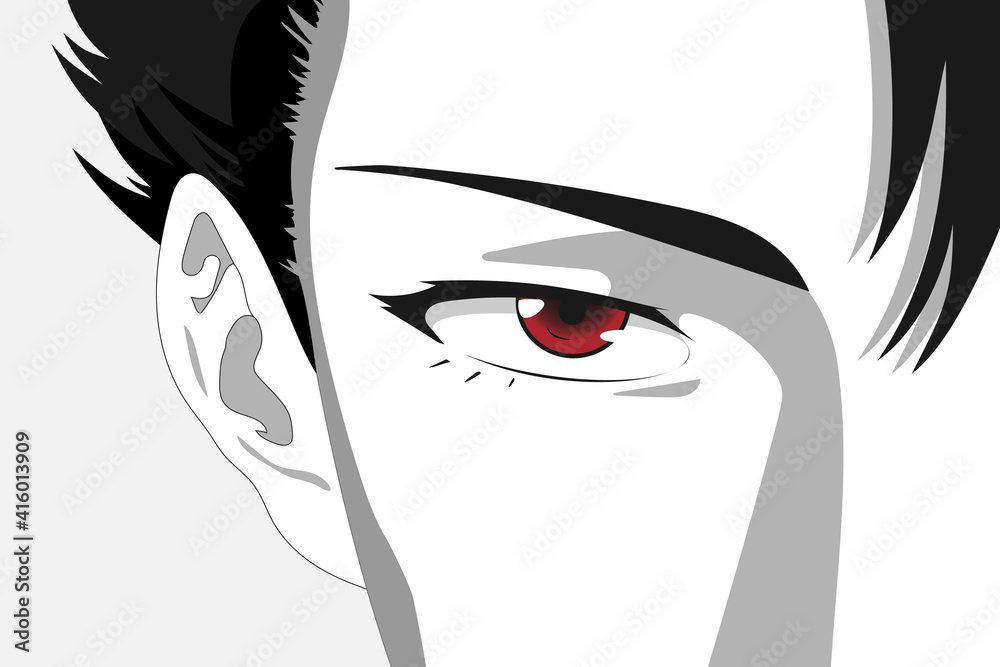 Red Anime Eyes by Howaboutno240 on DeviantArt