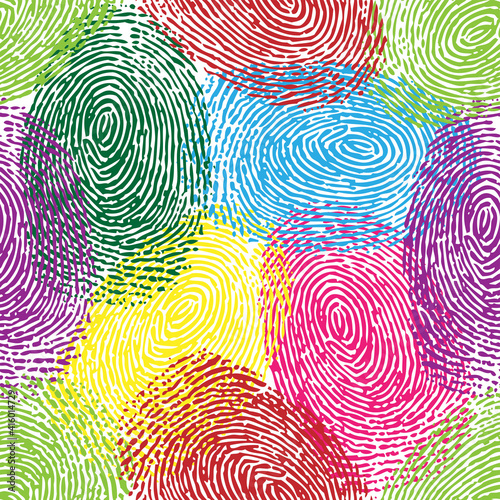 Fingerprint colour seamless background