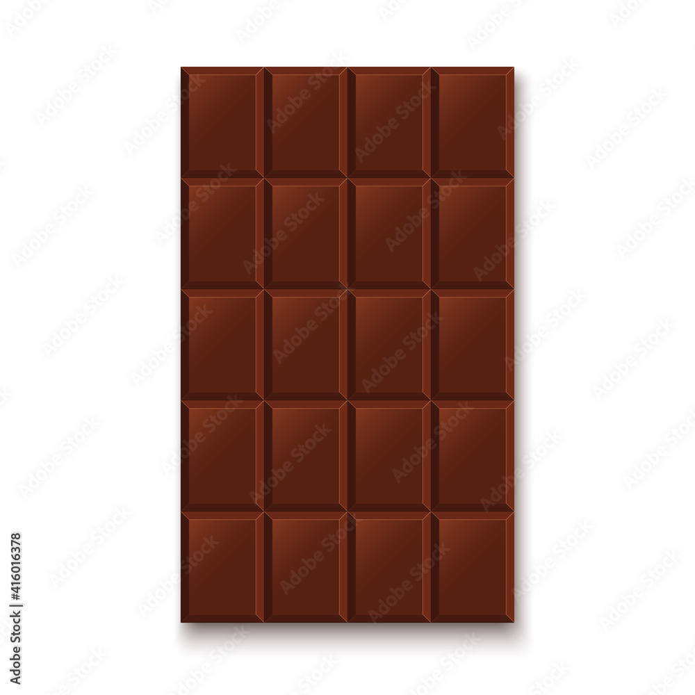 Dark chocolate bar. Dark chocolate bar.