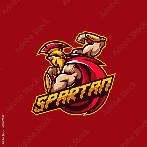 spartan warrior esport and gaming logo