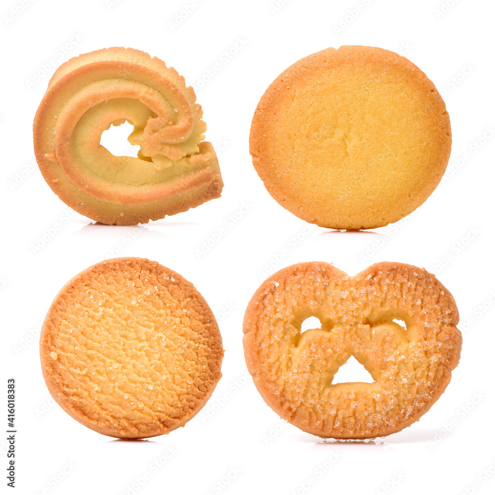 Cookies on white background Cookies on white background