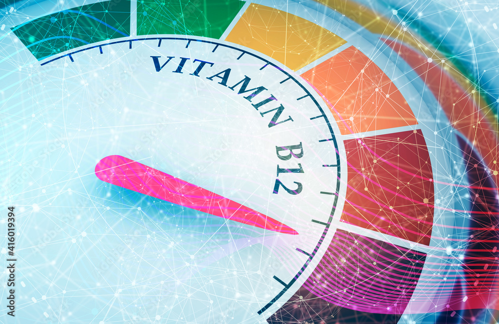 Gradient scale. vitamin b 12 level measuring device icon. Sign tachometer, speedometer
