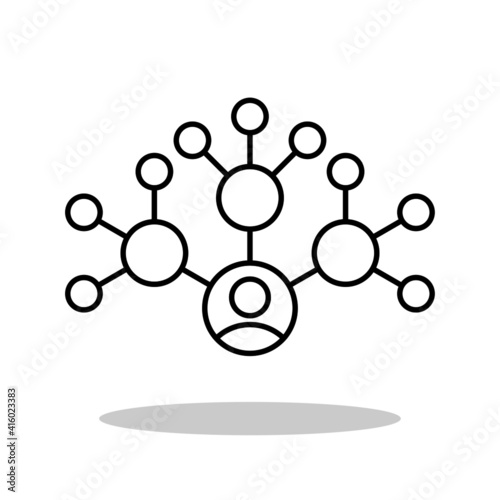 Viral content icon in flat style. Social media viral symbol for your web site design, logo, app, UI Vector EPS 10.