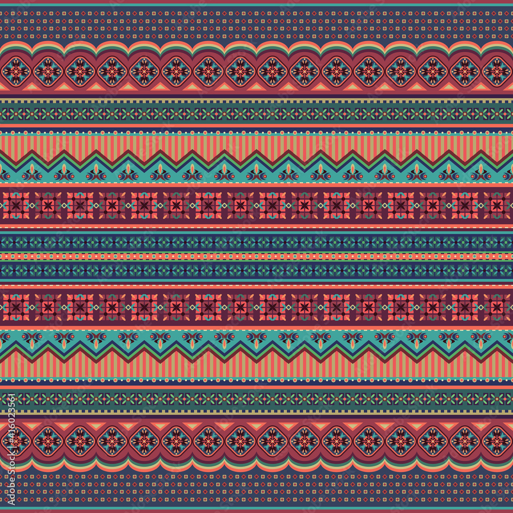 Abstract ethnic stripe pattern,  background