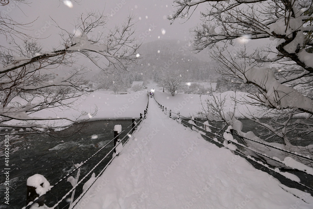 Obraz premium であい橋 岐阜 日本