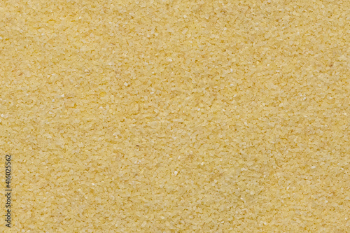 Closeup semolina seed background, texture.