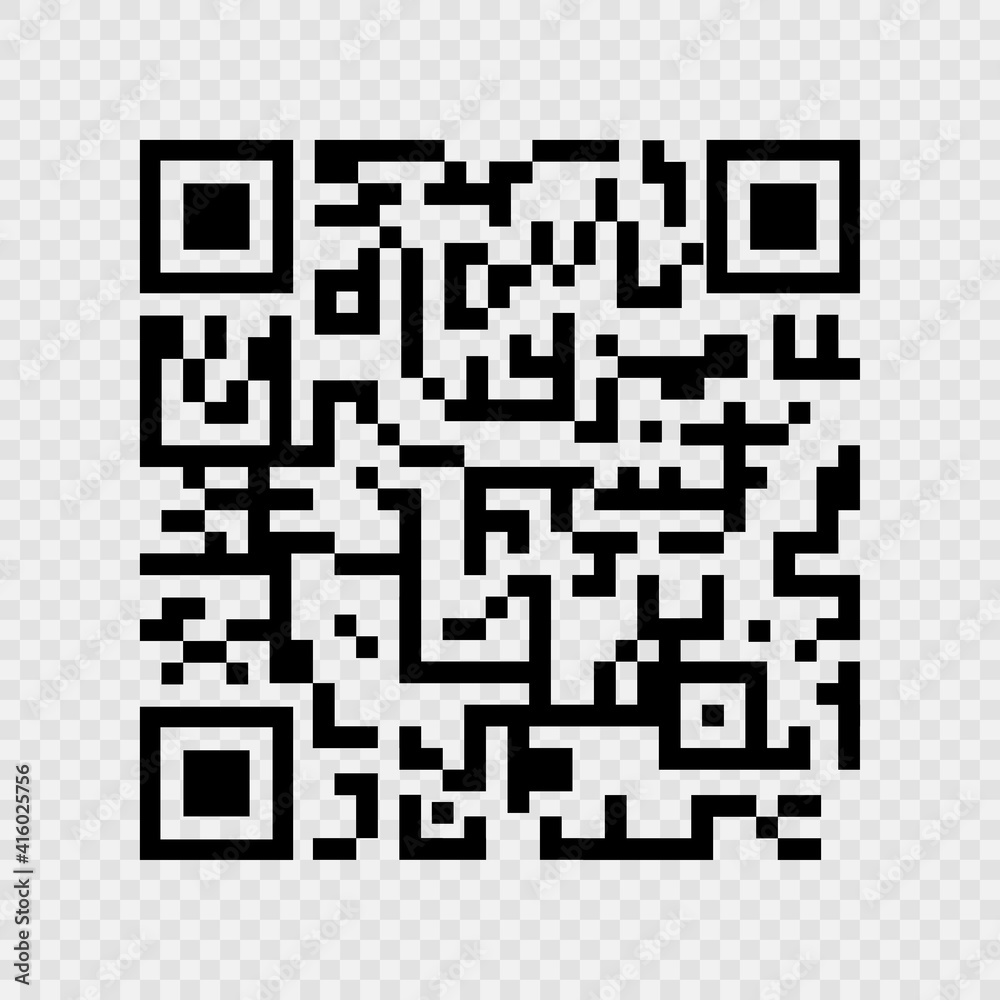 Qr code icon, web design element, stock vector. Vector illustration. Qr code icon, web design element, stock vector. Vector illustration.