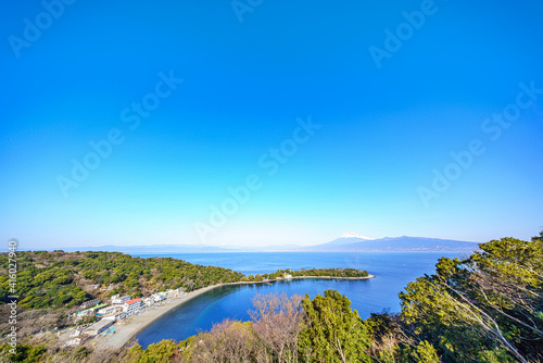 【静岡県】大瀬崎と駿河湾越しに見る富士山