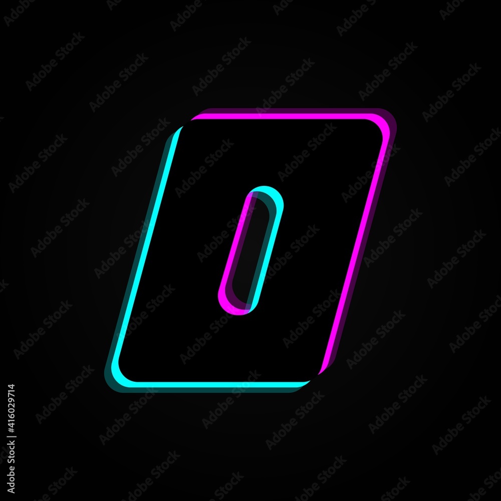 O letter, vector bright neon font. For dark night theme, vibrant identity, techno design, app logo and more O letter, vector bright neon font. For dark night theme, vibrant identity, techno design, app logo and more