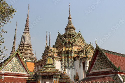 buddhist temple  wat pho  in bangkok in thailand 