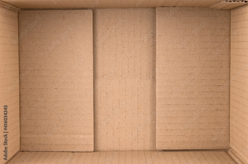 empty inside brown box carton paper package open packing empty inside brown box carton paper package open packing
