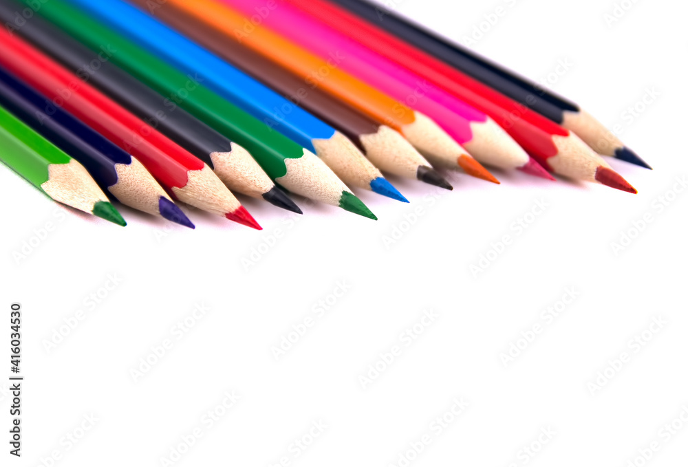 Drawing supplies: many different colored pencils. Drawing supplies: many different colored pencils.