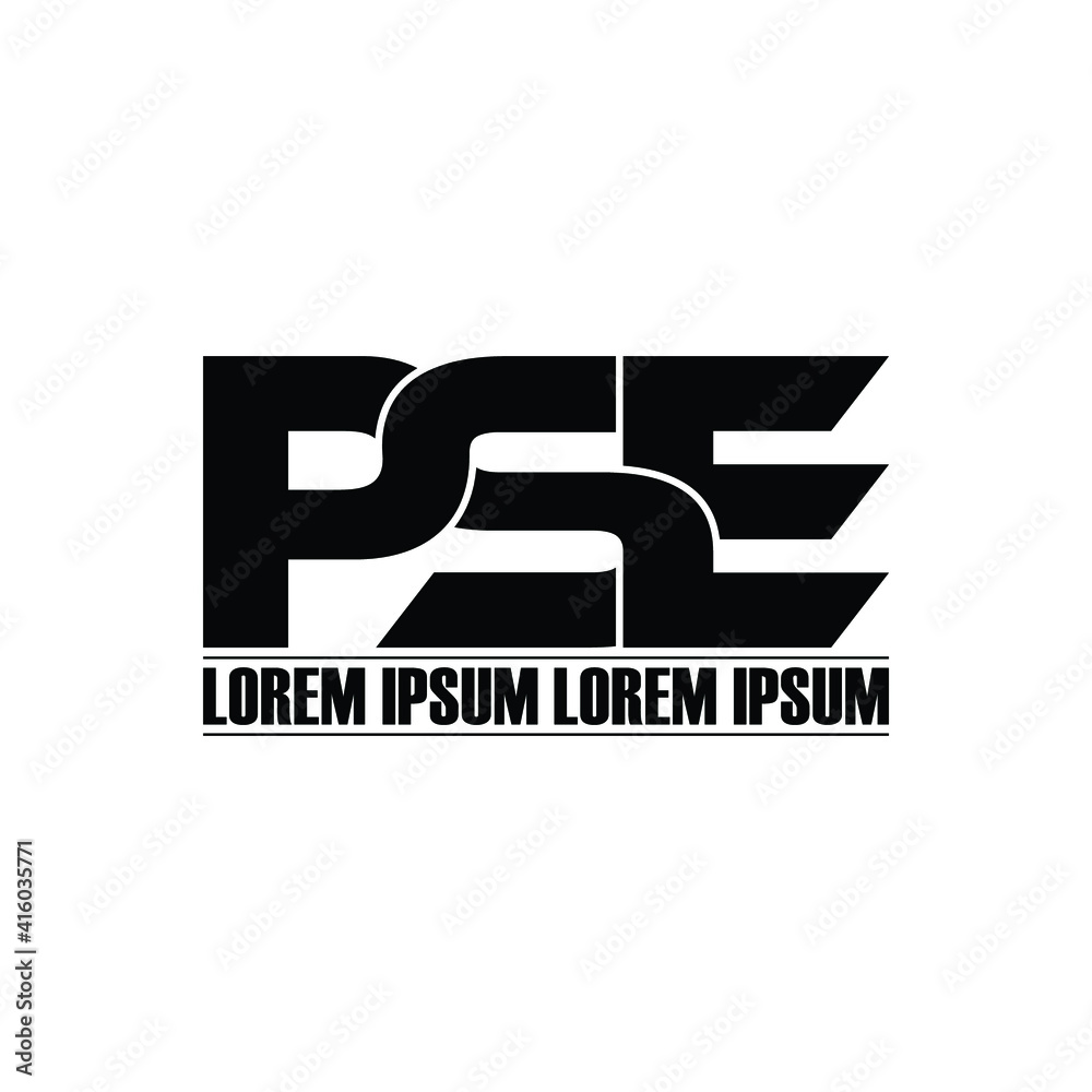 PSE letter monogram logo design vector PSE letter monogram logo design vector