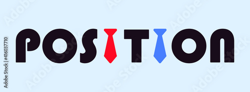 Abstract linear logotype with ties instead of the letter I vector design