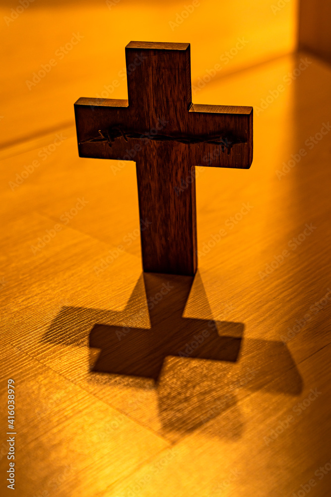 사순절 부활절 나무 철조망흔적십자가