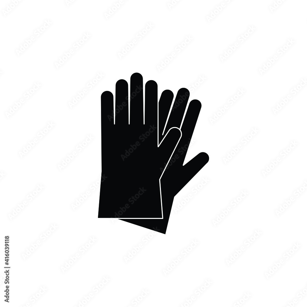 Obraz premium gloves icon. medicine protect gloves sign