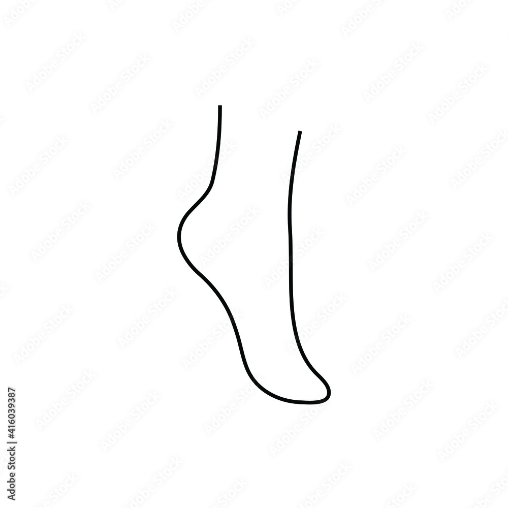 woman foot icon female foot sign woman foot icon female foot sign