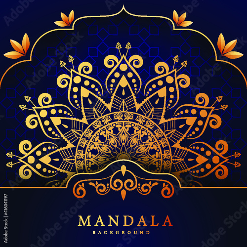 Modern Luxury Mandala Design Template in Vector