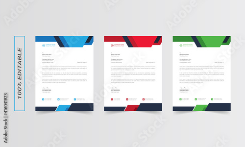Letterhead design template, business letterhead, letterhead red, letterhead template, simple letterhead, corporate letterhead, flyer layout, modern corporate letterhead design template