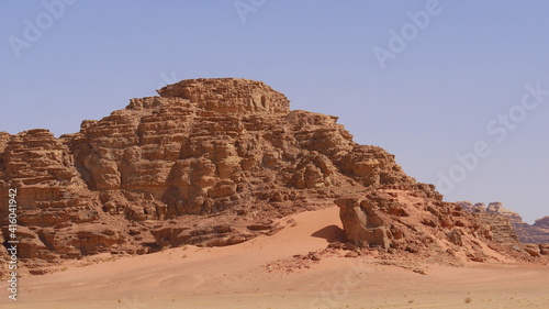 W  ste Wadi Rum in Jordanien