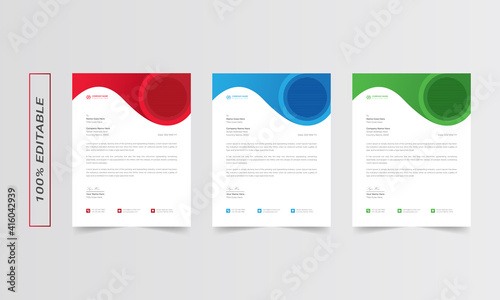 Letterhead design template, business letterhead, letterhead red, letterhead template, simple letterhead, corporate letterhead, flyer layout, modern corporate letterhead design template
