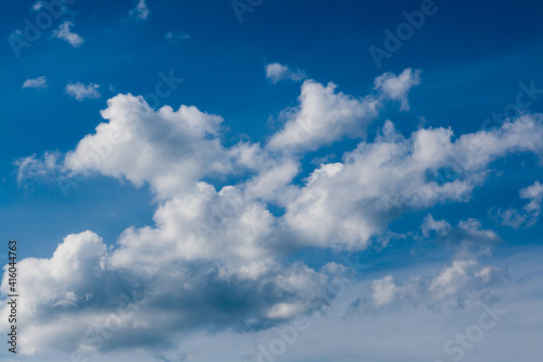 Beautiful white clouds against the blue sky