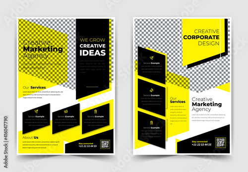 flyer design templates modern Premium Vector design for events, corporate, office, finance and food industry easy to edit