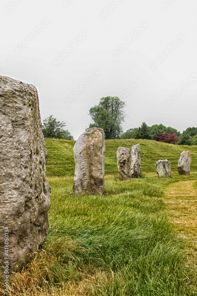 Mystical Avebury circle in Wiltshire, England Mystical Avebury circle in Wiltshire, England