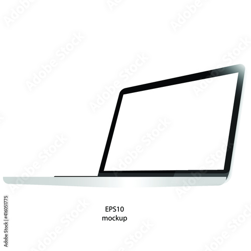 laptop isolated on white background vector