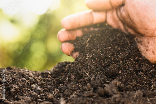 The soil is rich in minerals, suitable for cultivation in the hands of men, farmers.