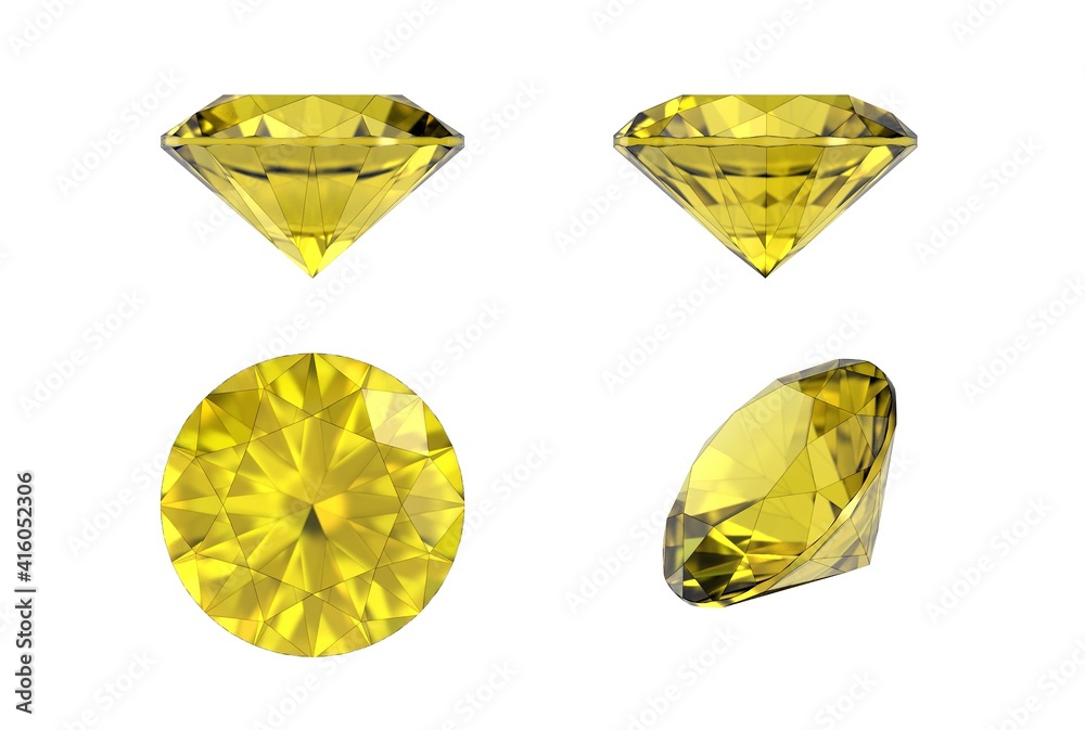 3d illustration of diamond isolated 3d illustration of diamond isolated