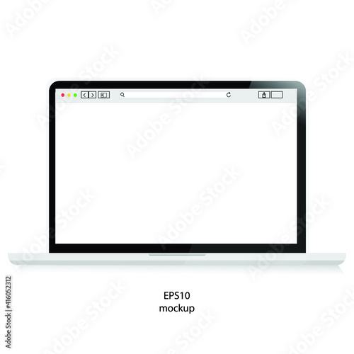 laptop isolated on white background vector