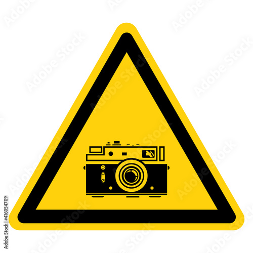 Photo Studio Area Symbol Sign, Vector Illustration, Isolate On White Background Label. EPS10