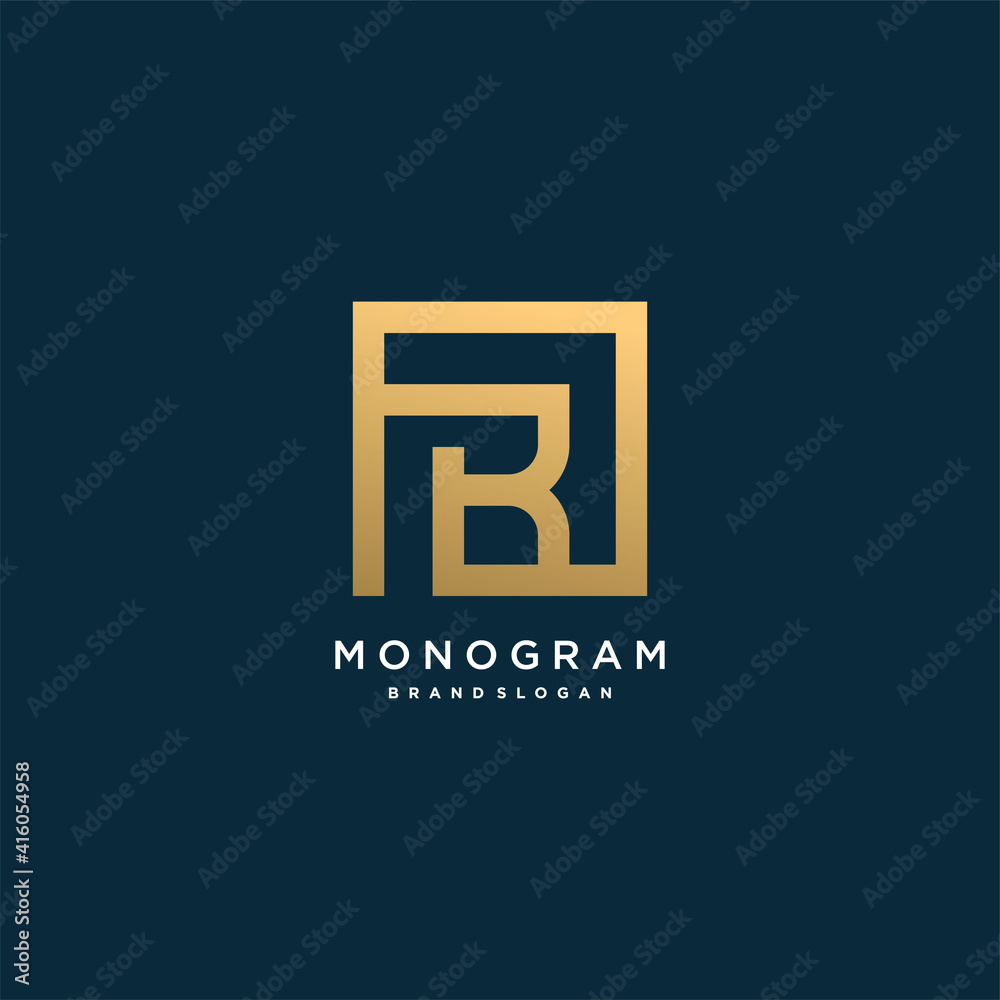 Monogram letter logo with initial B with modern creative concept Premium Vector part 7 Monogram letter logo with initial B with modern creative concept Premium Vector part 7