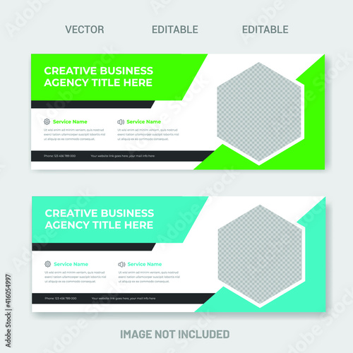 Social Media Banner Template Design in Vector