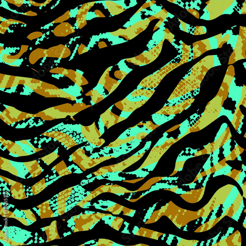 Abstract animal skin leopard seamless pattern design. Jaguar, leopard, cheetah, panther fur. Seamless camouflage background for fabric, textile, design, cover, wrapping.