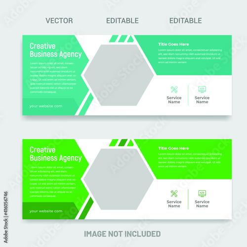Social Media Banner Template Design in Vector