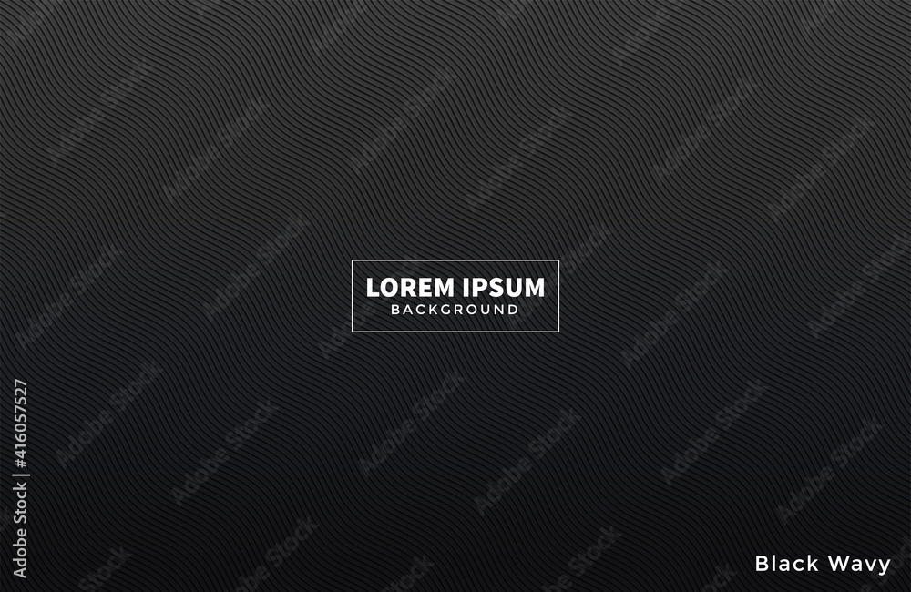 Obraz premium wavy pattern texture background in black color. for banners, posters, cover design templates, social media stories